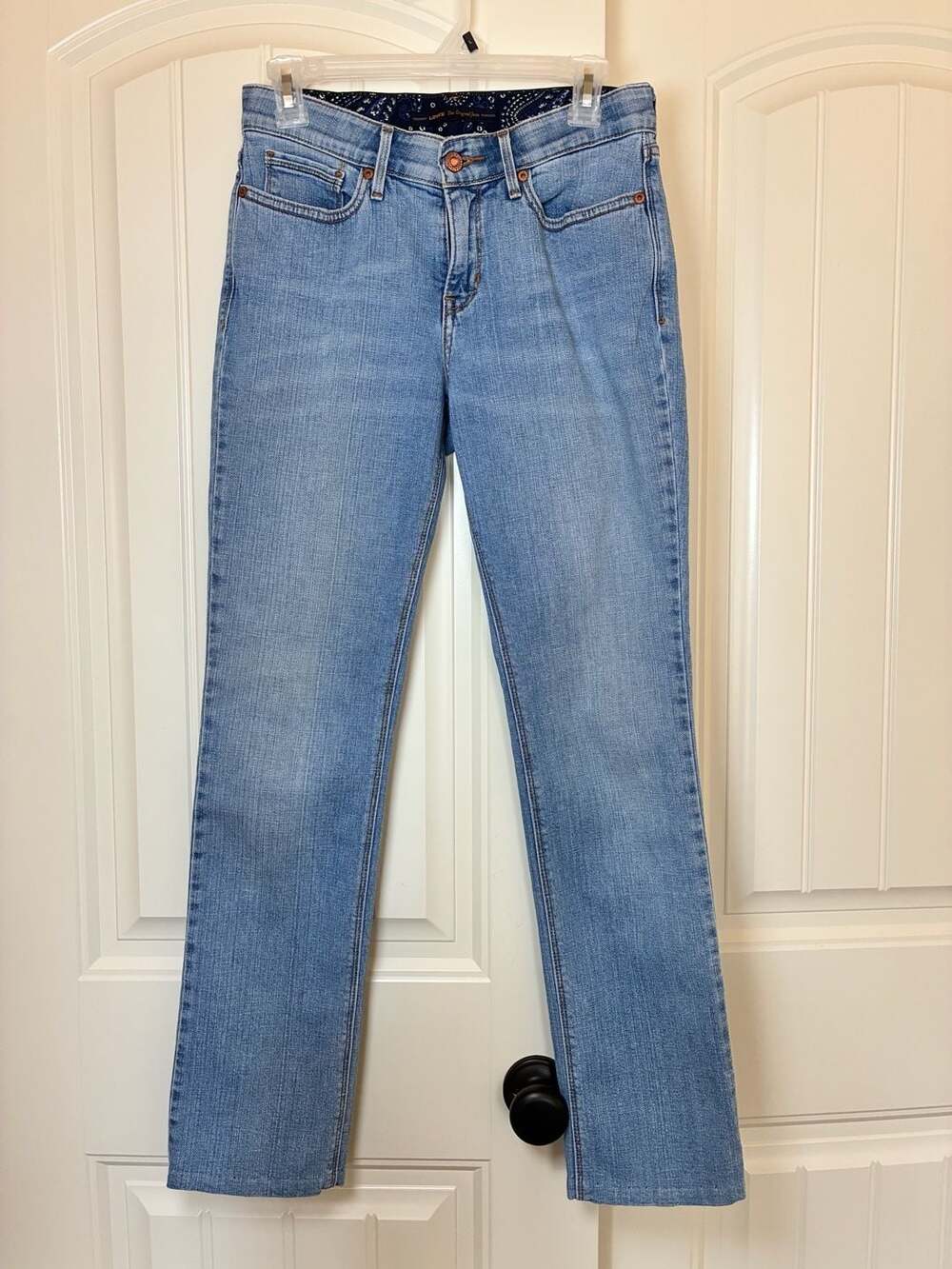 Levi's Perfect Waist Straight 525 Jeans Women's Size 4M Blue Denim Mid Rise Stra
